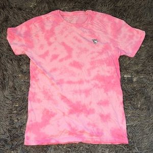 Aeropostale pink tie dye shark emblem tee shirt!